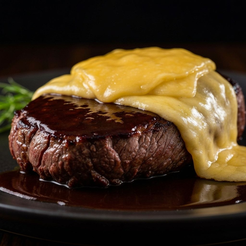 Indulgent food close-up